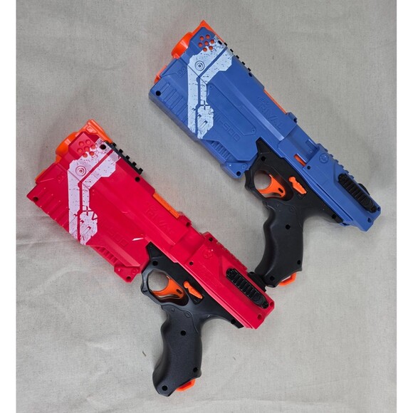 Nerf Rival Kronos XVIII-500 Blasters (Red & Blue Pair) – Tested, Cleaned, Works - Picture 7 of 9